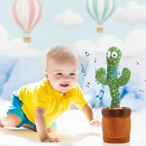 Dancing Cactus Toy | Talking Cactus with Music & LED Lights
