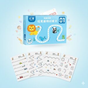 Stroke Line Dot to Dot Practice Book for Kids – Stage 1 | 64 Pages Early Learning Tracing Workbook | Fine Motor Skills & Handwriting Training Activity Book