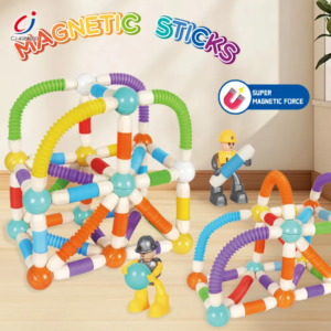 Magnetic Sticks New( 38 pcs) - New Stretchable Plastic Building Blocks