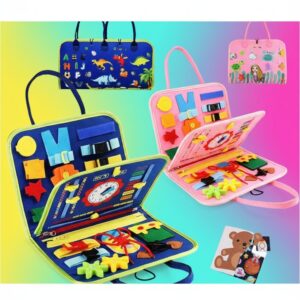 Montessori Busy Book | Educational Activity Developing Sensory Book | Travel Toy